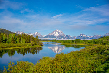 Grand Tetons with the snake River
