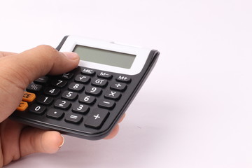 calculator isolated on white background