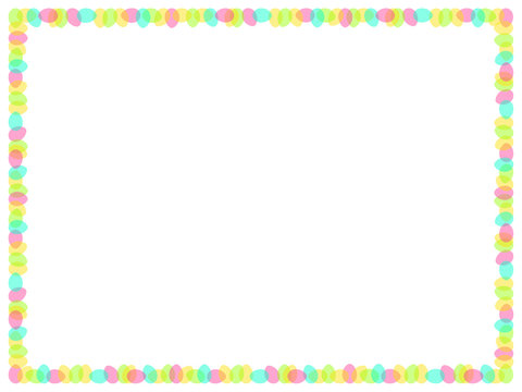 frame of transperent eggs