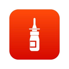 Nasal drops icon digital red