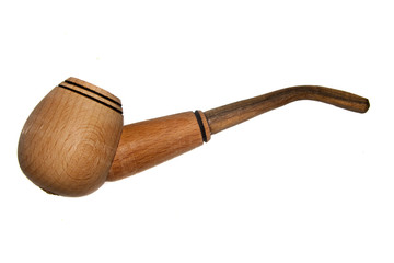 smoking pipe isolated on white background
