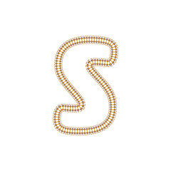 S Sewing Letter Logo Icon Design