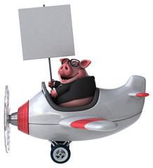 Fun pig - 3D Illustration