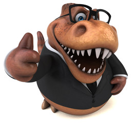 Fun Trex - 3D Illustration © Julien Tromeur