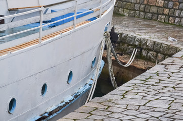 Obraz premium Detail of a small pier