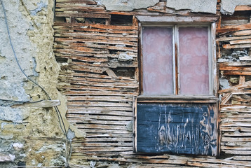 Detail of a rotten house