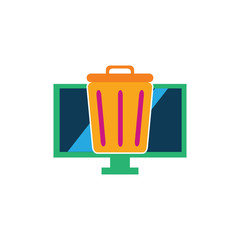 Trash Tv Logo Icon Design