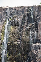 Fototapeta na wymiar Victoria falls with very little water flow, Zambia