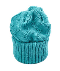 knitted hat on a white background