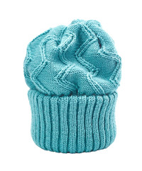 knitted hat on a white background