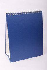 blue hard cover with ring - close-up