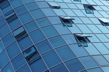 Fototapeta premium Modern business building. Reflect, commerce.