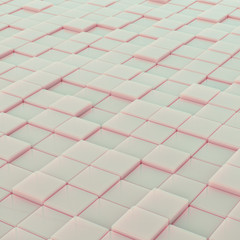 Abstract paper square 3d-render background.
