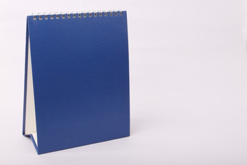 blue hard cover with ring - close-up