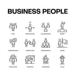 Fototapeta premium BUSINESS PEOPLE CONCEPT