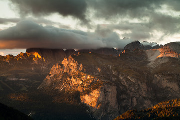 Obraz na płótnie Canvas Typical beautiful landscape somewhere in Dolomites