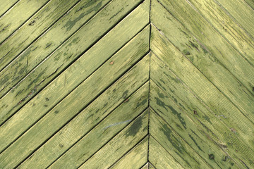 Wooden garage door detail