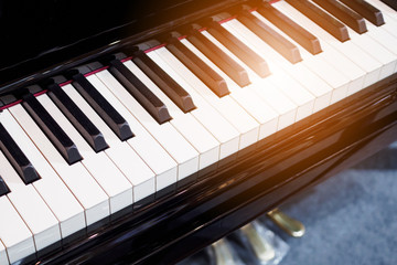 Piano keyboard background musical instrument © Kwangmoozaa
