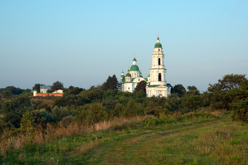 Fototapeta premium View to the old monastery on sunny day