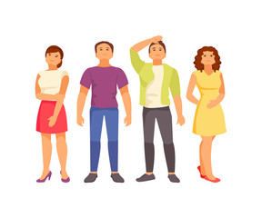 Obraz premium People look up