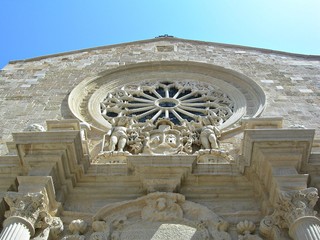 Italy, Salento: Detail of Otranto Cathedral.