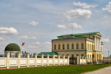 House of the governor on Tura river bank. Tyumen