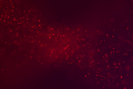 abstract christmas gradient red background with red bokeh flowing, valentine day love relationship holiday event festive concept