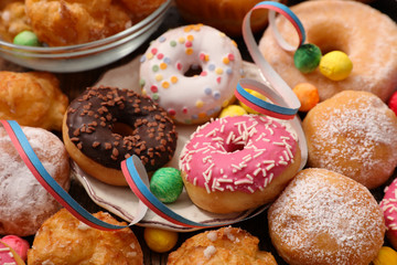 assorted donut for carnival