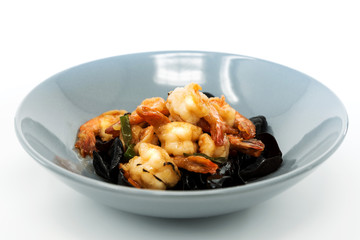 Chinese cuisine Shrimp and Black Fungus mix