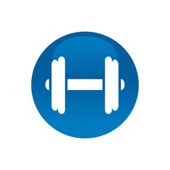 Circle With Dumbell, Gym, Workout Symbol