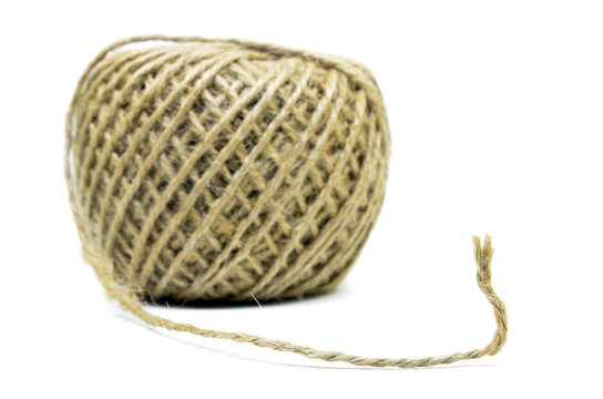 Linen string isolated