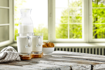 Fresh milk and window space 