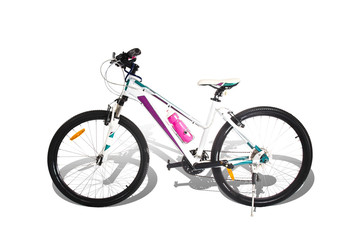 Fototapeta na wymiar Mountain bike on white background