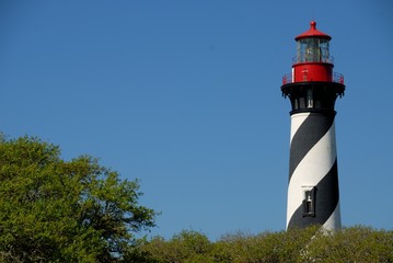 Historic St. Augustine, Florida lighthouse