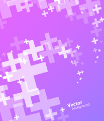 Abstract background created with plus sign.