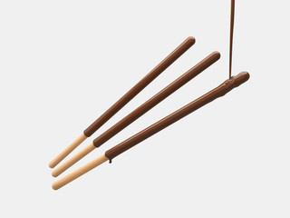 chocolate Pouring on cookies or biscuits stick