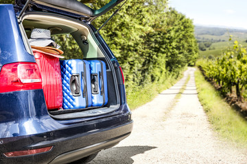 Summer car with few suitcase 