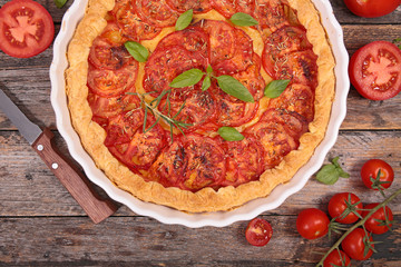 tomato quiche and herb