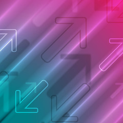Bright technology background with arrows
