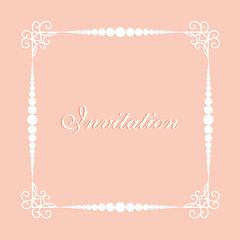 frame with swirls, vector frame, decorative paper frame