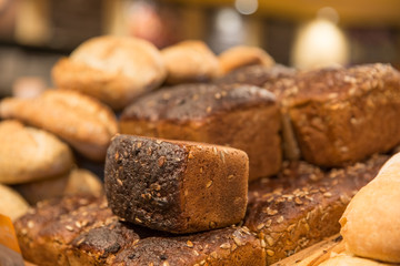 Breads and baked goods close-up