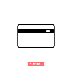 Credit card vector icon