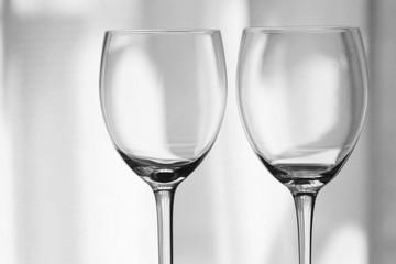 Two wine glasses