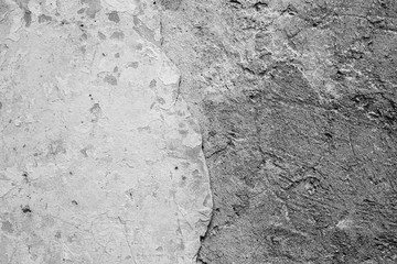 Wall fragment with scratches and cracks