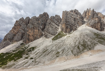 The view of the mountains