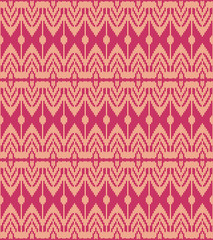 Seamless background southeast Asian retro aboriginal traditional art textile pattern geometry line woven cross