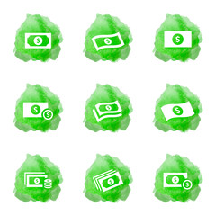 banknote, cash stack icon