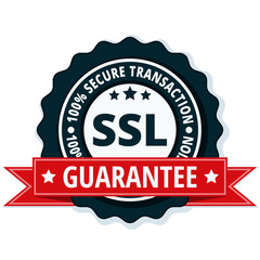 SSL Secure Guarantee label illustration