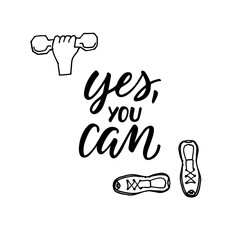 Yes, you can! Modern calligraphy and feminine hand drawn icons.