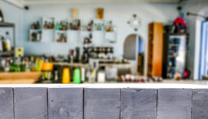 summer bar and free space for your decoration 